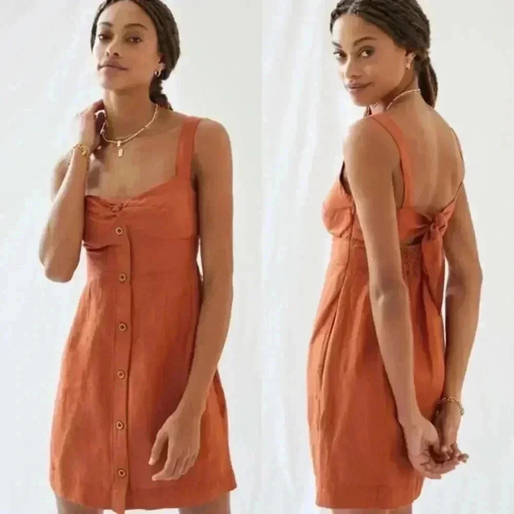 Anthropologie Maeve‎ Twist-Front Mini Dress Size X-Large